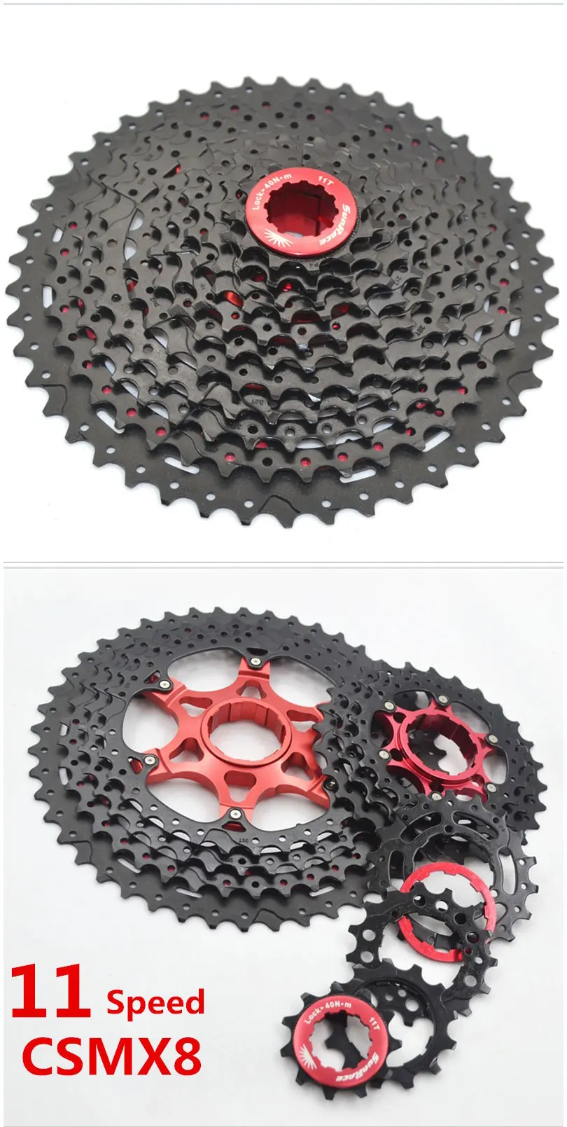 Sunracing 11 скоростей горный велосипед Freewheel CSMX8 11-46T 11-42T маховик зубы шатун Велоспорт кассета маховик запчасти для велосипеда