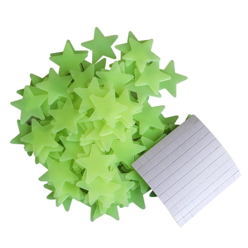 Home Decor 100 Шт./компл. Главная Потолочное Стены Светятся В Темноте звезды Наклейки