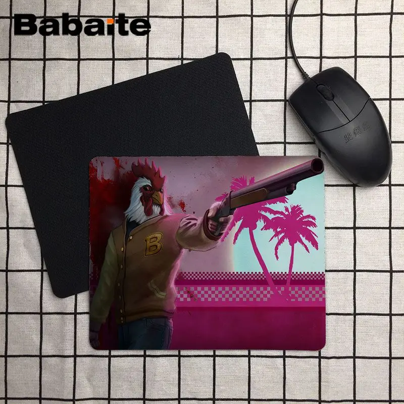 25X29cm Babaite простой дизайн «Горячая линия» Майами высокое Скорость коврик для мыши с изображением Размеры для 180*220*2 мм и 250*290*2 мм коврик для мыши с изображением - Цвет: 25X29cm