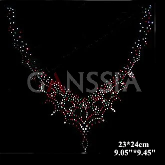 3 шт./лот футболка жилет исправление стразы теплопередача дизайн железо на