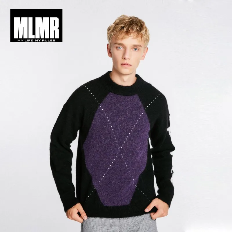 JackJones мужской модный тренд с шерстью мохеровый Удобный Повседневный свитер