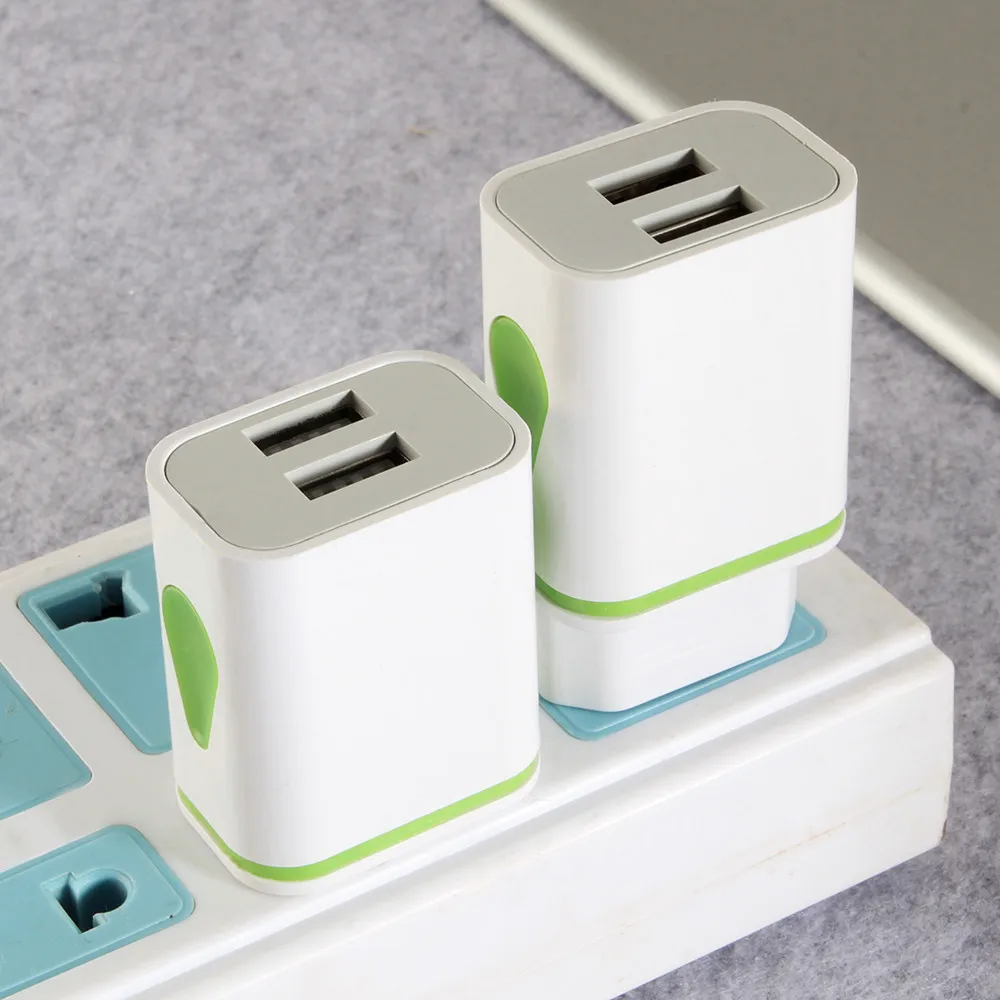 EPULA EU штепсельная вилка LED USB AC быстрое зарядное устройство адаптер 2 порта для