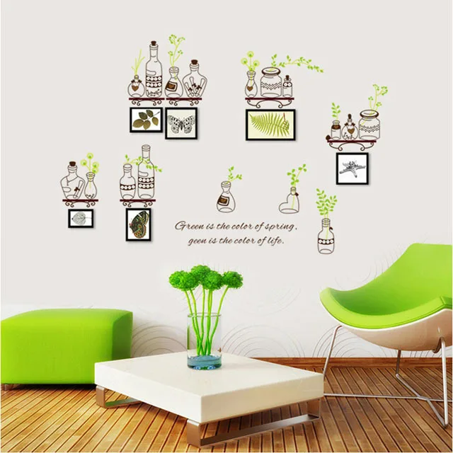 [Fundecor] diy домашний декор креативные каменные банки горшок растения настенные