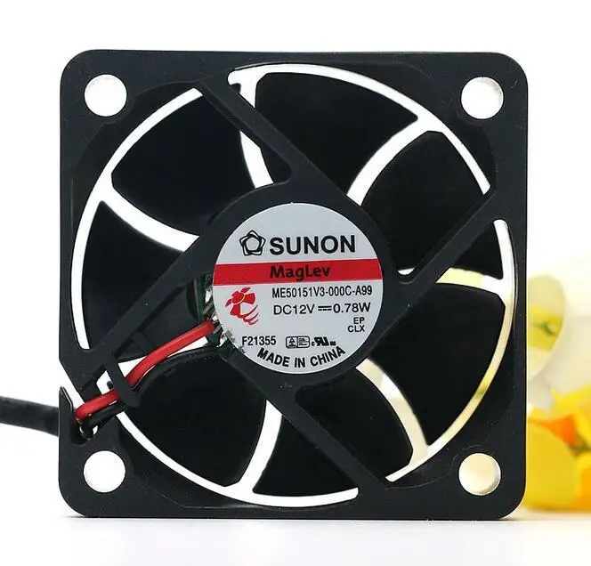 SUNON ME50151V3 000C A99 5015 5 см DC 12V 0 78 W 50*50*15 мм 2 провод Мощность Вентилятор