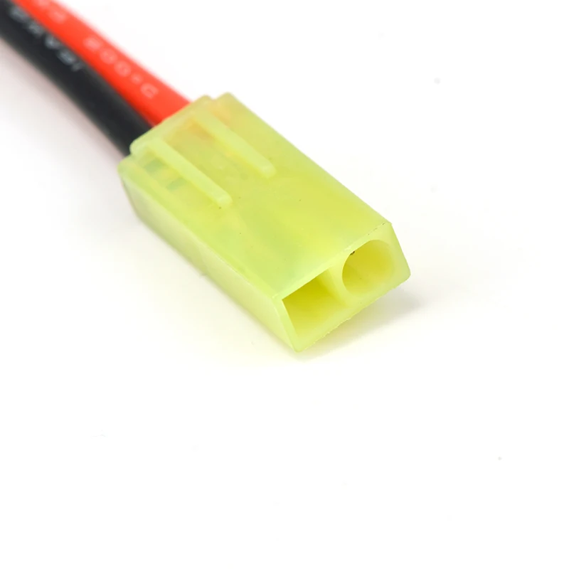 1 Pcs Small TAMIYA Round Red Square Black Plug Connector 10CM Small TAMIYA Battery Connector Plug with AWG Wire