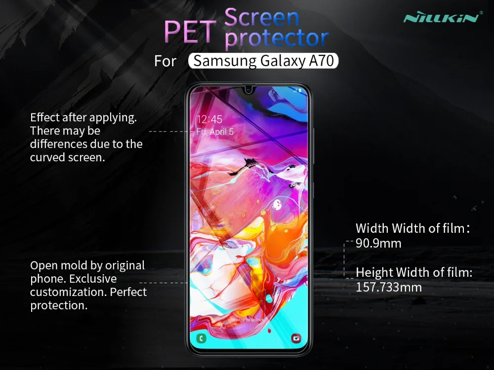 2 шт. для samsung Galaxy A70 NILLKIN КРИСТАЛЛ Super clear Защитная пленка или антибликовым покрытием матовая защитная пленка для Galaxy A70