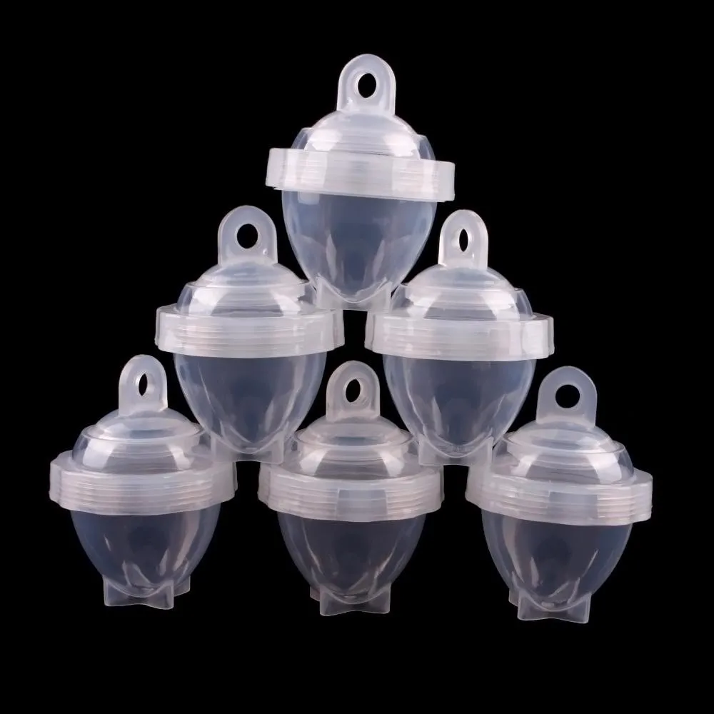 1 комплект 6 шт. готовка Жесткий для варки яиц без раковин с Сепаратор контейнер