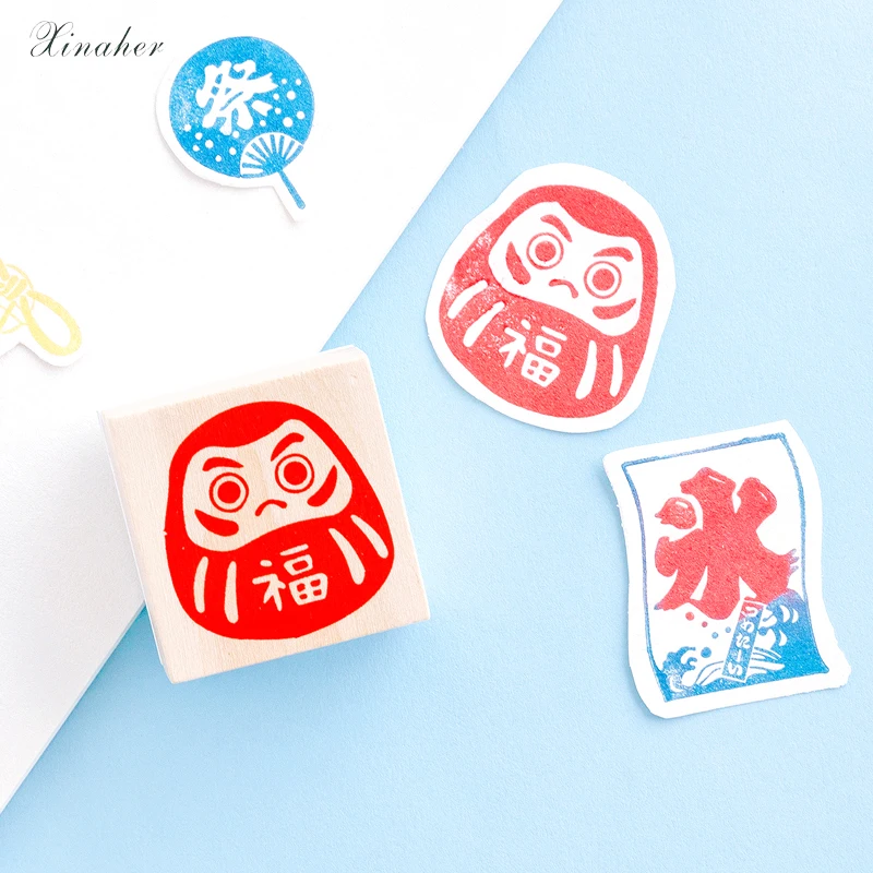 XINAHER японский стиль ежедневное украшение Штампы деревянные и резиновые штампы