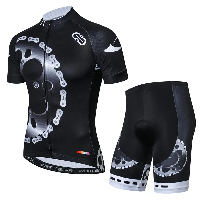 Color 1 Weimostar бренд Pro Велоспорт Джерси набор мужской горный велосипед одежда Maillot Ciclismo дышащая команда Велосипедная одежда Ropa Ciclismo - Цвет: Color 1
