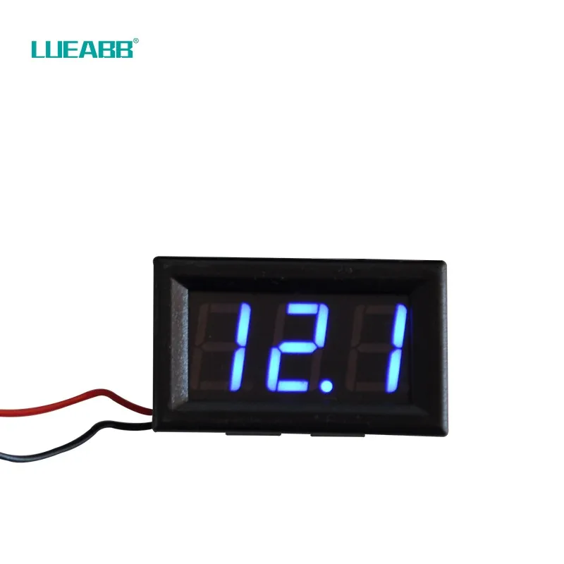 Бесплатная доставка светодиодный цифровой трубчатый двухпроводной вольтметр DC5V