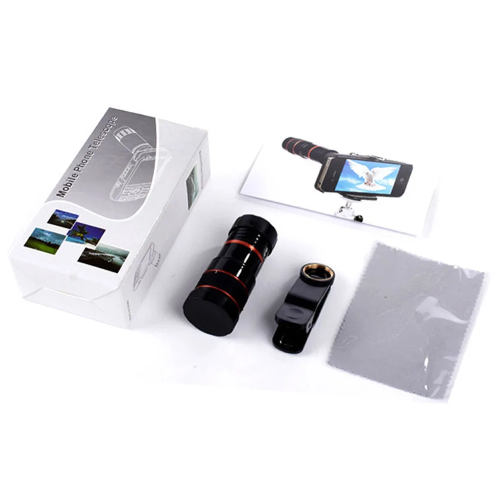Портативный 8x зум Оптический Телефон телескоп мобильный телефон телефото камера