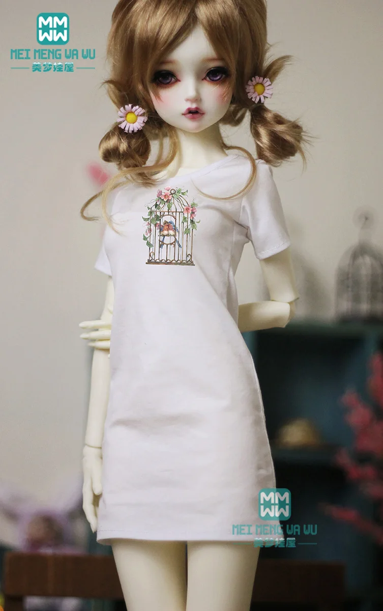 BJD аксессуары для 60 см 1/3 BJD кукла модное нижнее белье Печатный темперамент футболка