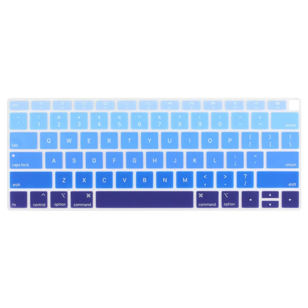 Английская Водонепроницаемая Пылезащитная крышка клавиатуры для Macbook Air 13 A1932 Touch ID градиентный цвет американская Защита клавиатуры