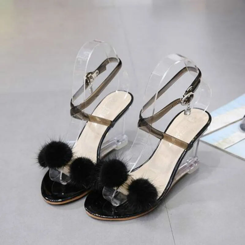 YEELOCA/Новинка Женские босоножки на танкетке Летняя женская обувь Простые с