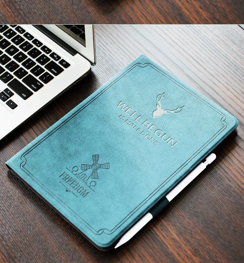 Чехол-карандаш для нового iPad 9,7 дюйма модели Air 1 air 2 Freedom из искусственной кожи, умный чехол-книжка, силиконовый чехол с функцией автоматического пробуждения