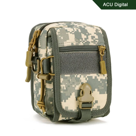 ACU Digital Спортивная поясная сумка для бега, Военная тактическая поясная сумка на плечо для мобильного телефона 5,5 дюйма - Цвет: ACU Digital