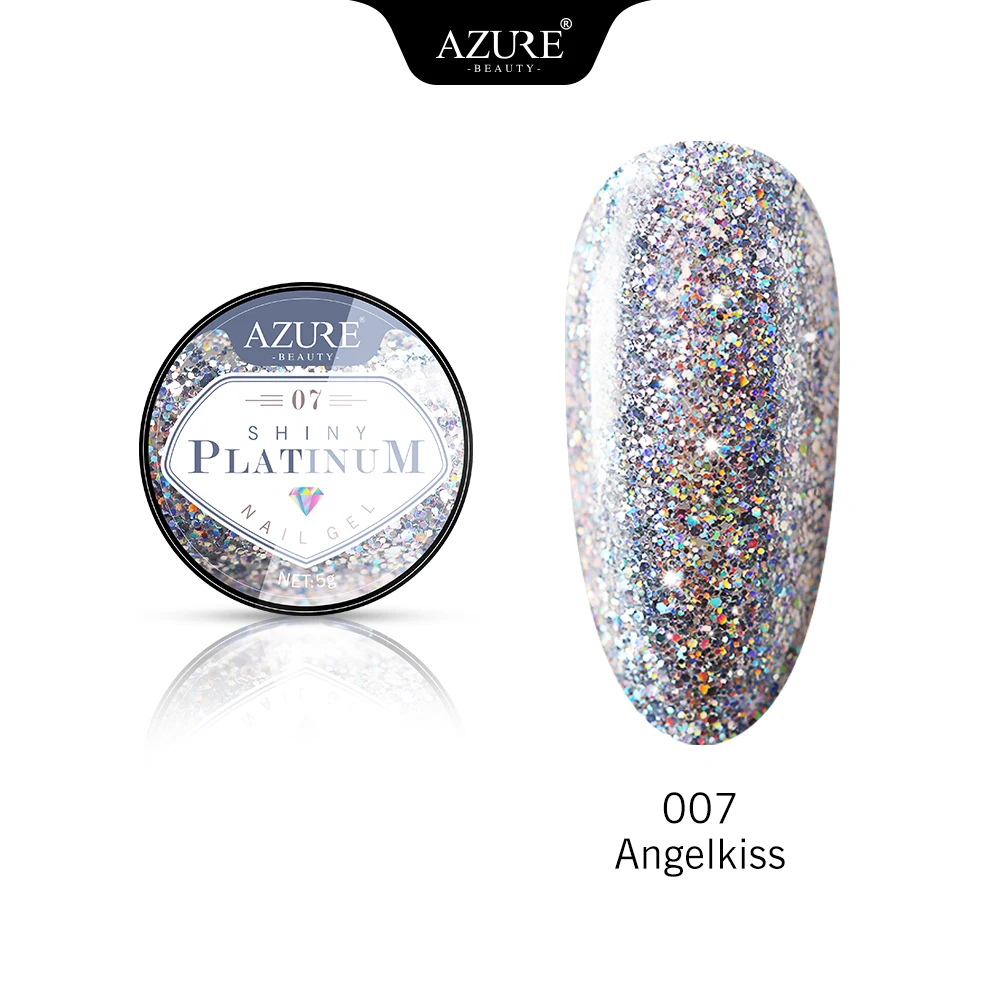 УФ-гель для ногтей Azure Beauty лак блестящий Блестящий светодиодный гель