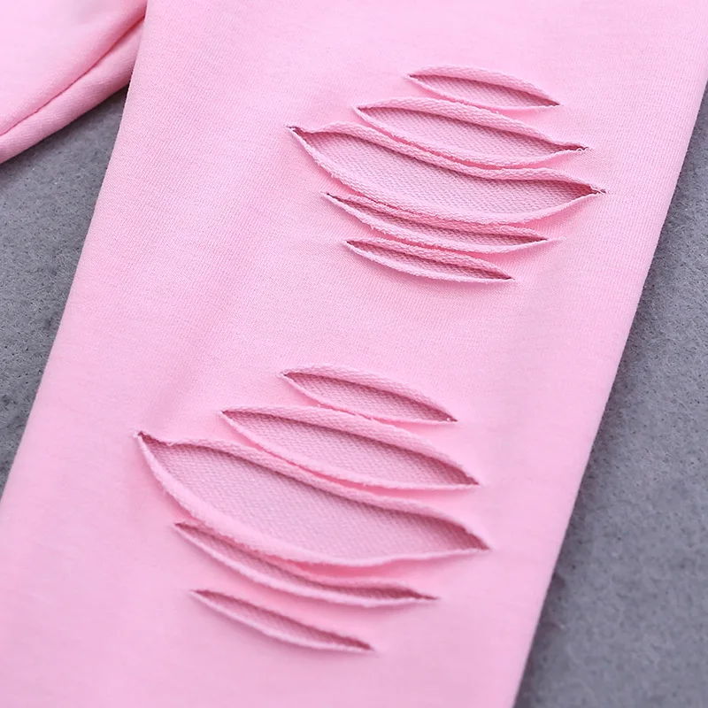 Elfmyth2019 Одежда для девочек комплект детской одежды детская одежда летние рваные