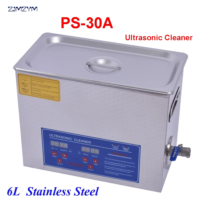 

1PC 6L Stainless Steel 110V / 220V 6L perfect Industry Heated Ultrasonic Cleaner Heater Timer Cleaner Cleaning Machine