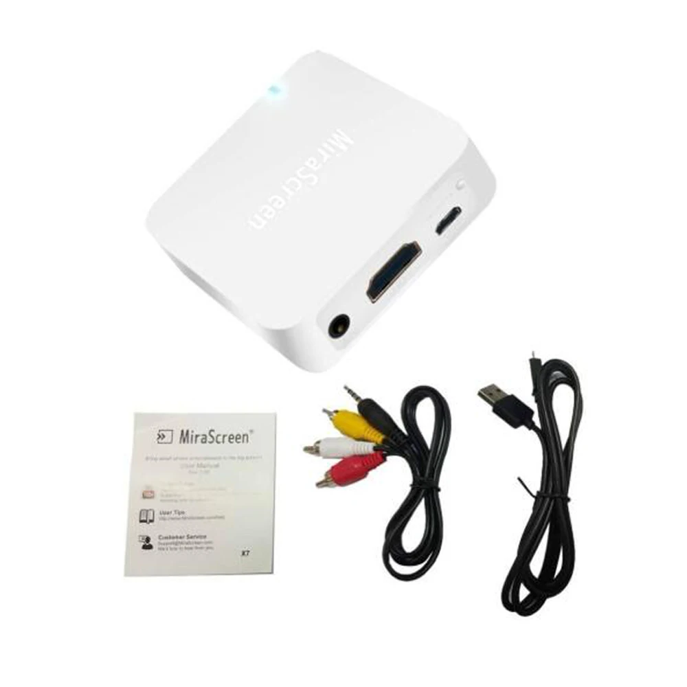 Mirascreen X7 автомобильный медиа DLNA Miracast Airplay экран зеркальное приспособление TV Stick