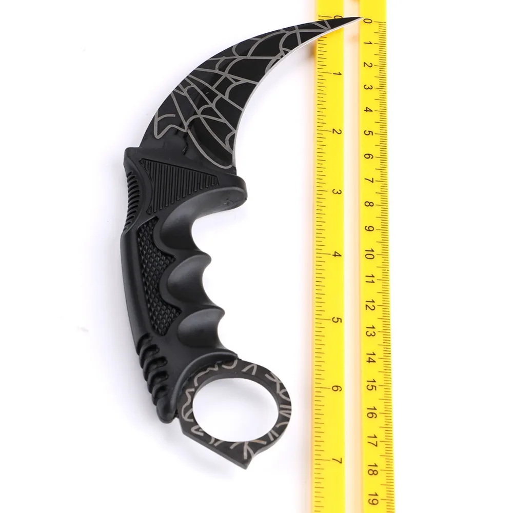 CS GO охотничий фиксированный нож Karambit тактический боевой выживания шеи коготь ножи утилита Кемпинг уличный карманный нож EDC ручной инструмент