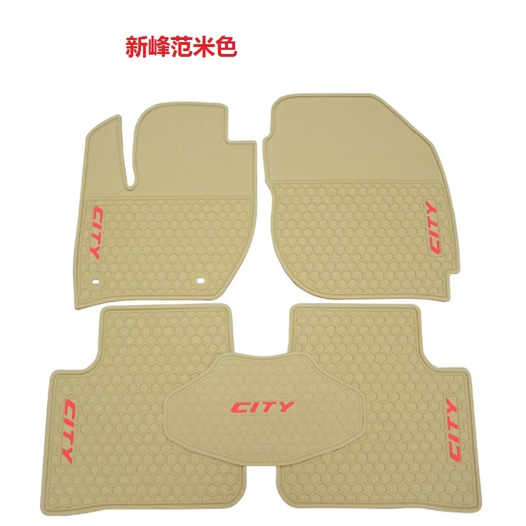 no odor latex carpet special waterproof non slip rubber car floor mats for CITY spirior | Автомобили и мотоциклы