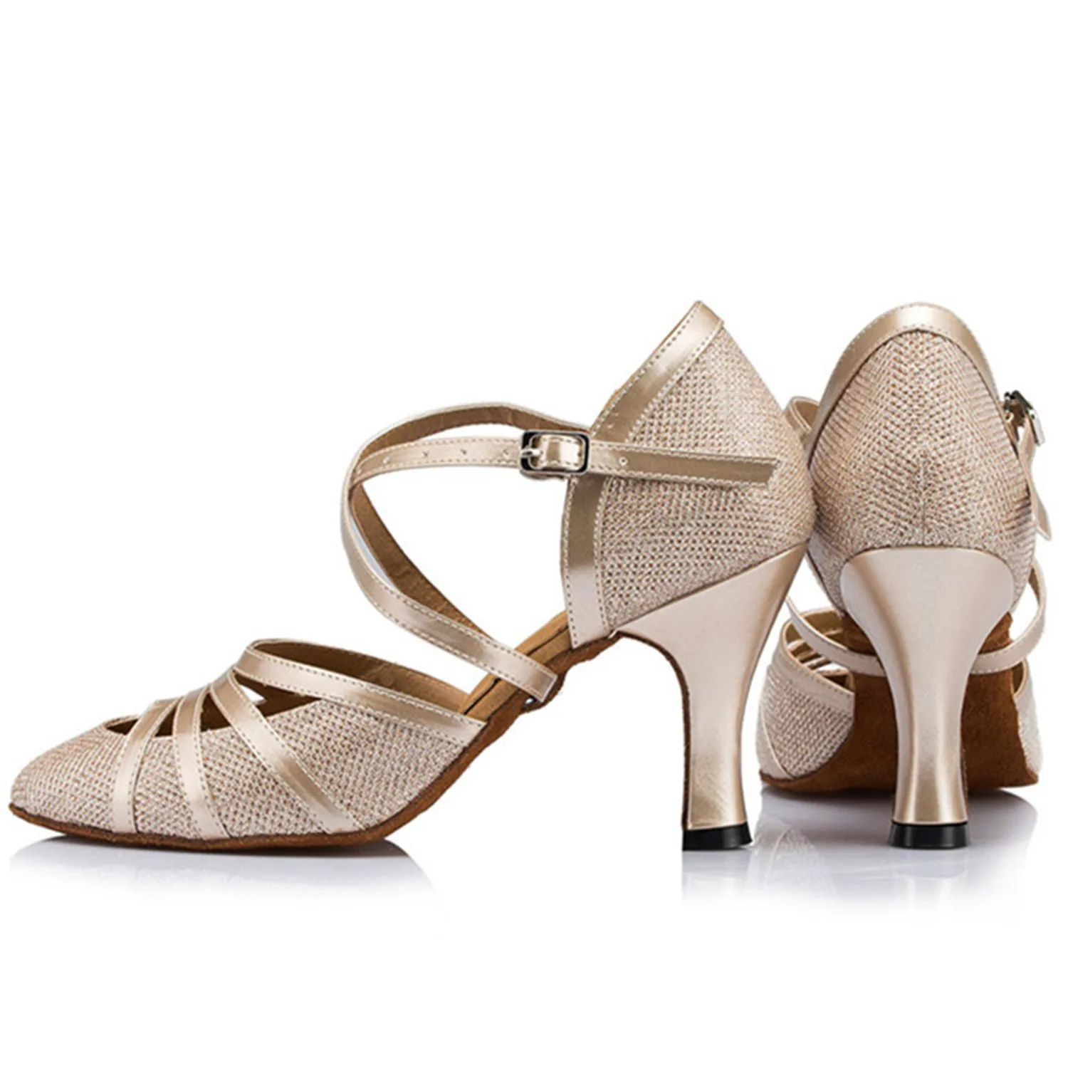 Zapatos de baile latino mujer профессиональная танцевальная обувь для бального зала женские туфли для танцев Танго Сальса латинские танцевальные туфли на каблуке 7 см