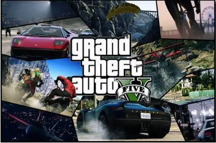 Grand Theft Auto V видео игры GTA 5 Art Шелковый постер декоративная стена живопись 24x36