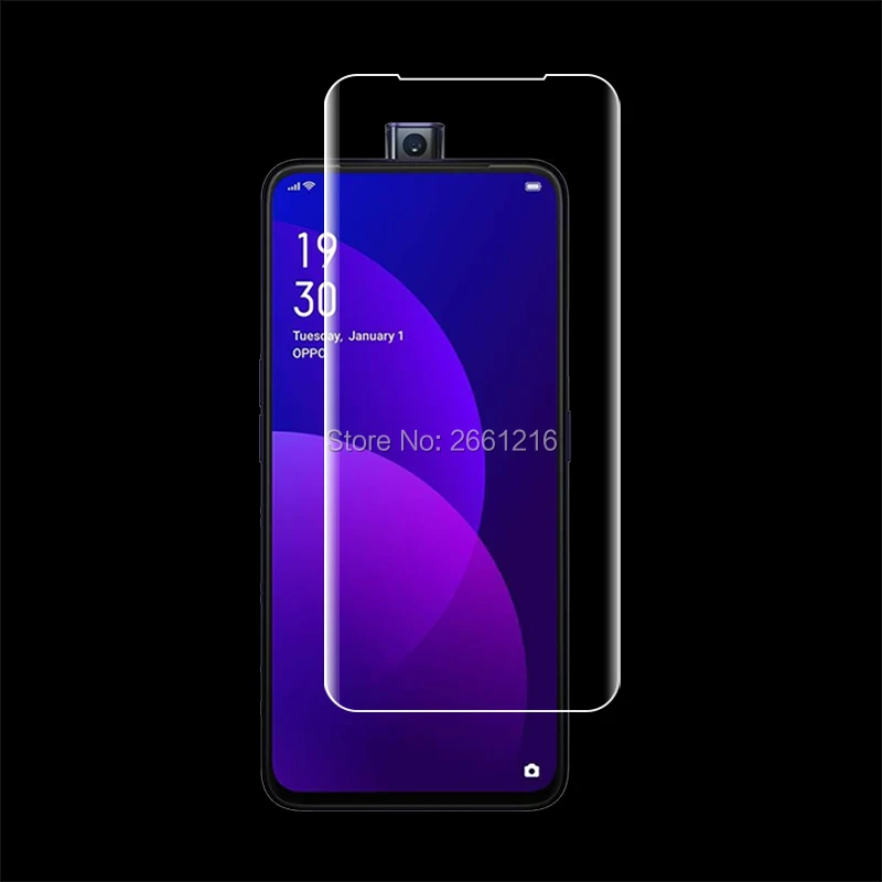 Для OPPO F11 Pro 6," 2 шт = передняя+ задняя тонкая пленка из мягкого ТПУ Взрывозащищенный протектор экрана(не закаленное стекло