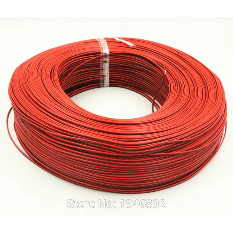 Кабель 22AWG из луженой меди 5 метров 2 контактный красный и черный кабель с ПВХ