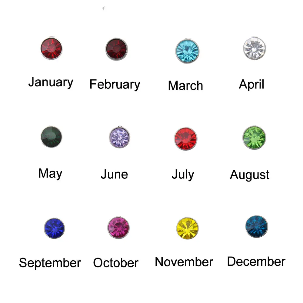 AOLOSHOW обычай Имя ожерелье с зодиакальным камнем Выгравированная Монограмма