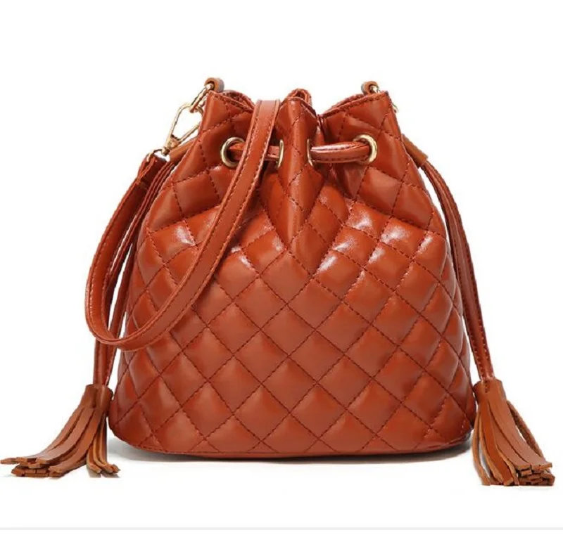 Новая Брендовая женская сумка на одно плечо модная сумка-мешок с кисточками