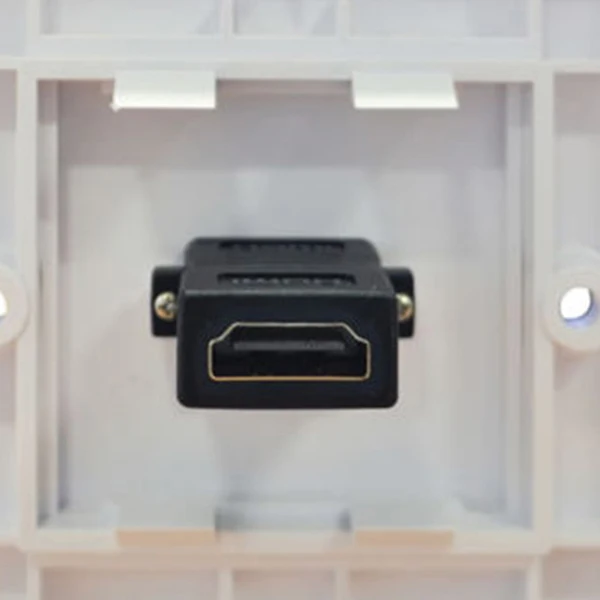 Белый HDMI свинцовая настенная пластина FULL HD 1080p ТВ Кабель Лицевая панель Разъем |
