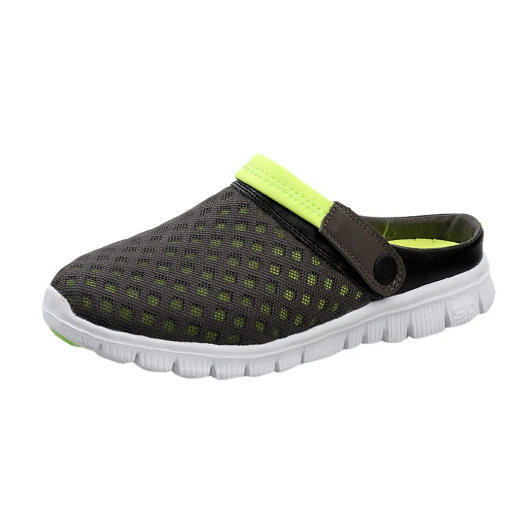 SAGACE Men Women Casual Shoes Couple Beach Sandal Mesh Breathable Flip Flops Shoes Shoes Sandles Sandals New Shoes Jul1