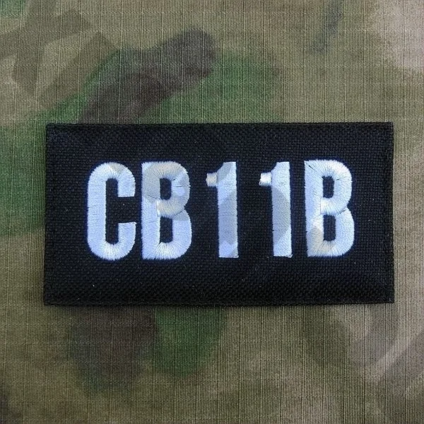 B3184 Вышивка патч черный нейлон ткань знак вызова настроить - Цвет: B3184