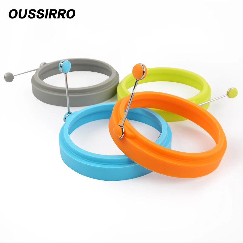 1 шт. круглая форма для жарки яиц из силикагеля|egg mould|fried eggportable food |