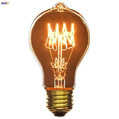 IWHD Diamond ампулы Эдисон лампы Светильник лампочка E27 40W промышленный Настенный декор лампада подвесной светильник в стиле ретро ST64 T30 Lampara Винтаж лампа Bombillas