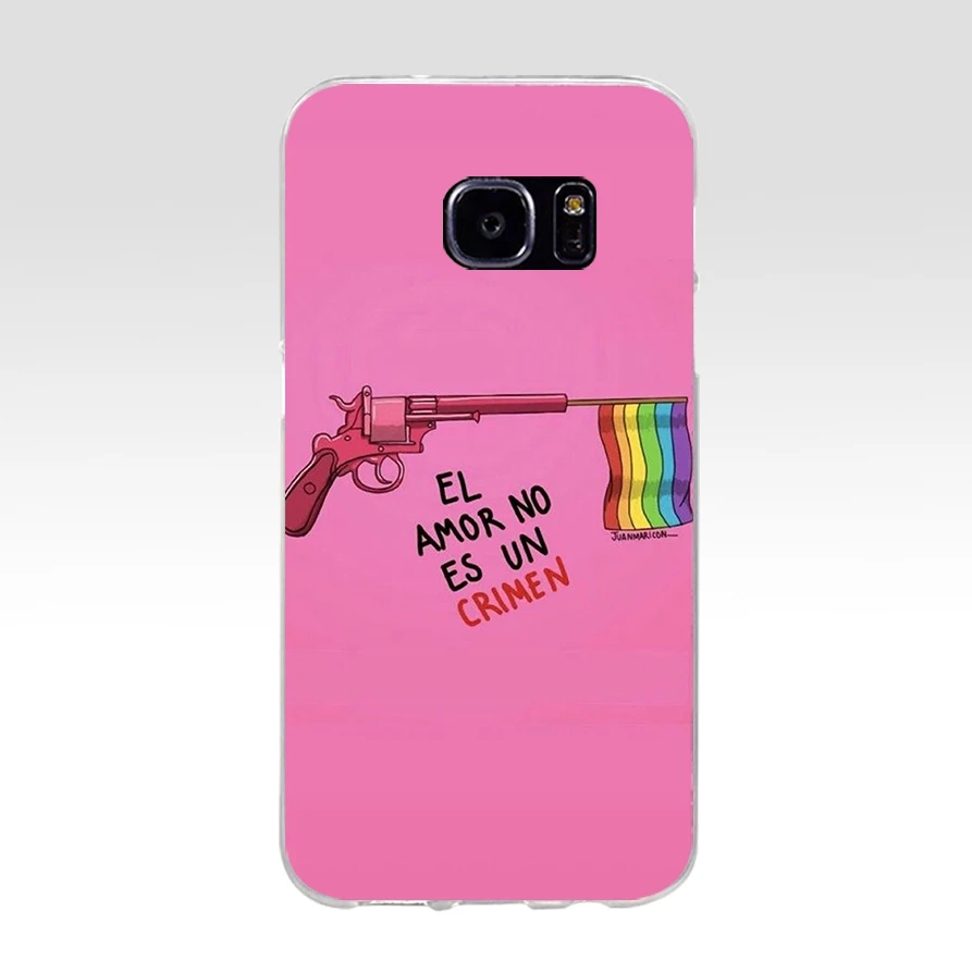 Мягкий силиконовый чехол из ТПУ 142AQ ЛГБТ Love Wins для samsung Galaxy s6 s7 edge s8 s9 plus | Мобильные