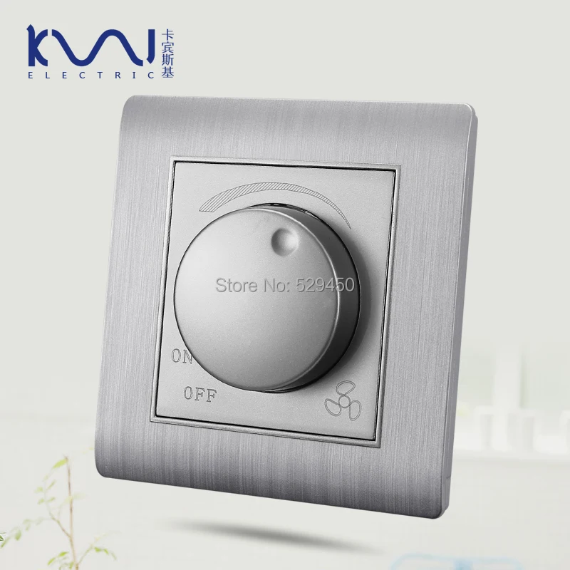 Роскошный настенный выключатель Kempinski контроллер скорости вентилятора цвета