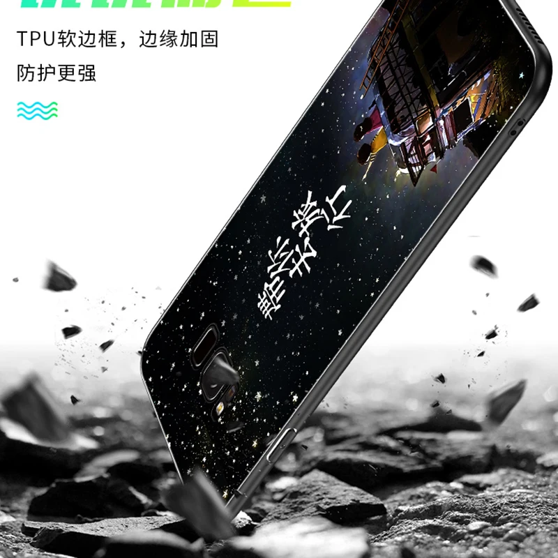 Светящийся стеклянный чехол dragon Tiger horse для Samsung Galaxy S9 plus Роскошный S8 S8Plus note8 9