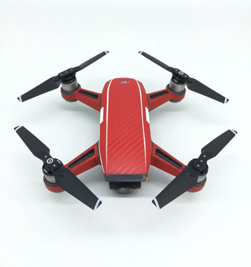 Waterproof PVC Protective Carbon Fiber for DJI Spark Camera Drone Decals Spare Parts Accessories Skin Cover Stickers | Электроника