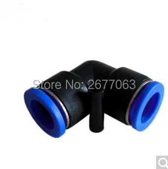 PV 8 мм Пневматический воздушный фитинг Пластик локоть соединения L разъем шланга