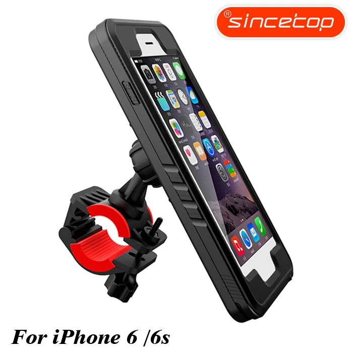 Only For iPhone 6-6s Ударопрочный держатель для телефона на велосипед для iPhone Xs 6, 7, 8 Plus, X навигационный кронштейн для езды на велосипеде спортивный держатель для телефона - Цвет: Only For iPhone 6-6s
