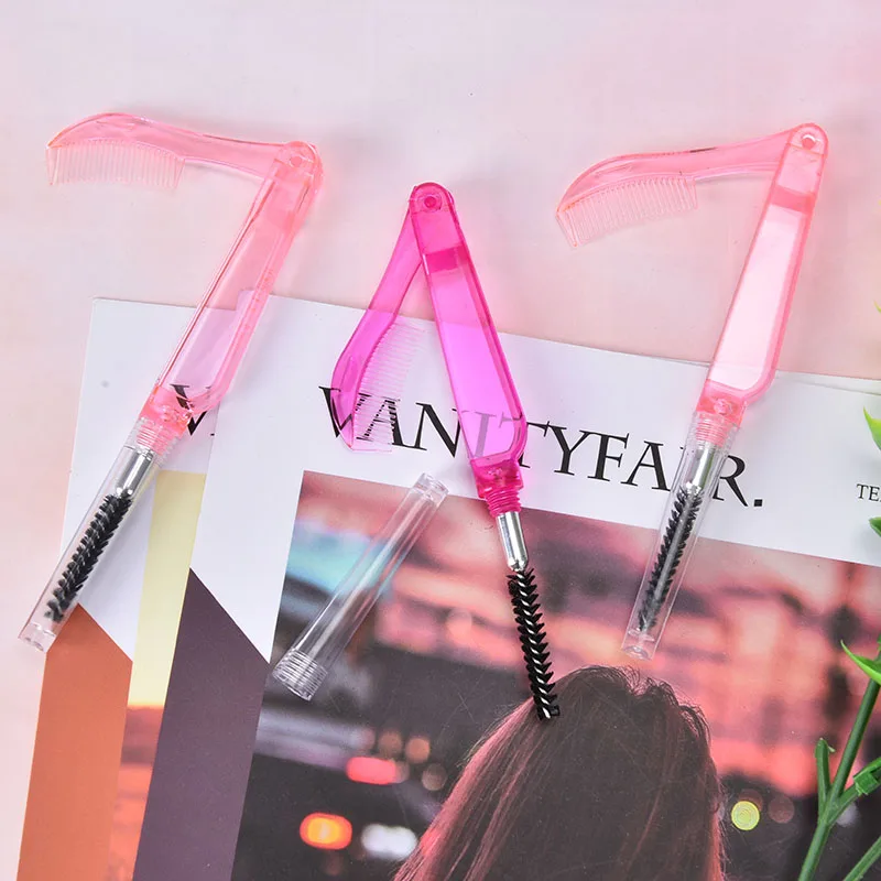 1Pc New Double-headed Antibacterial Foldable Mascara Wands Applicator Wand Brushes Eyelash Comb Beauty Makeup Tool | Красота и