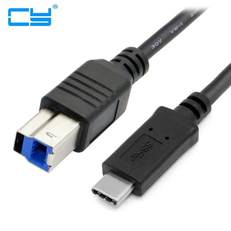 

Высокоскоростной USB 3.1 Type C до 3,0 B BM кабель интерфейса передачи данных, 1 м, 10 Гбит/с, коннектор для 2015 Macbook для сканера принтера
