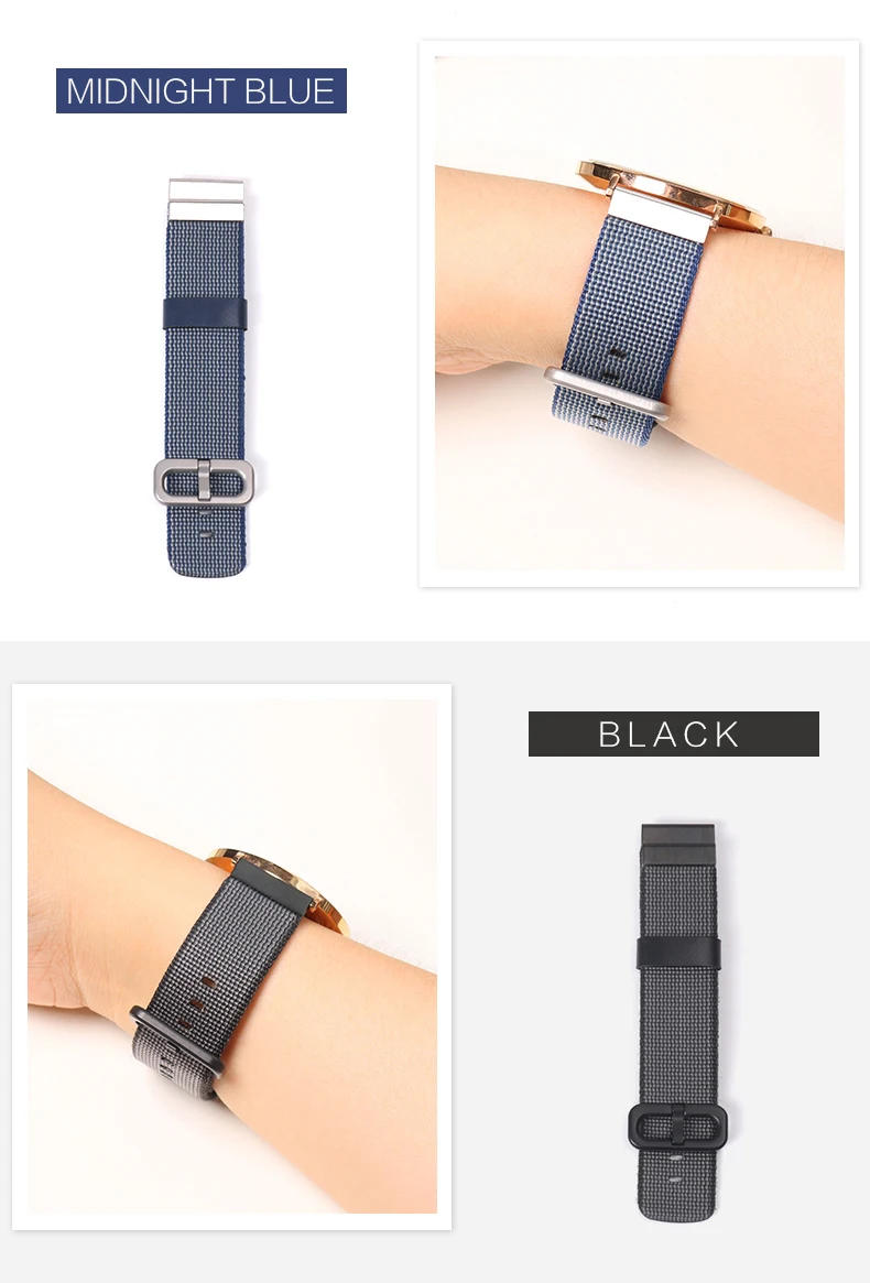 SIKAI 20 мм Универсальный сменный нейлоновый Браслет Для Xiaomi Huami Aamazfit Smartwatch ремешок для Aamazfit bip bit браслеты