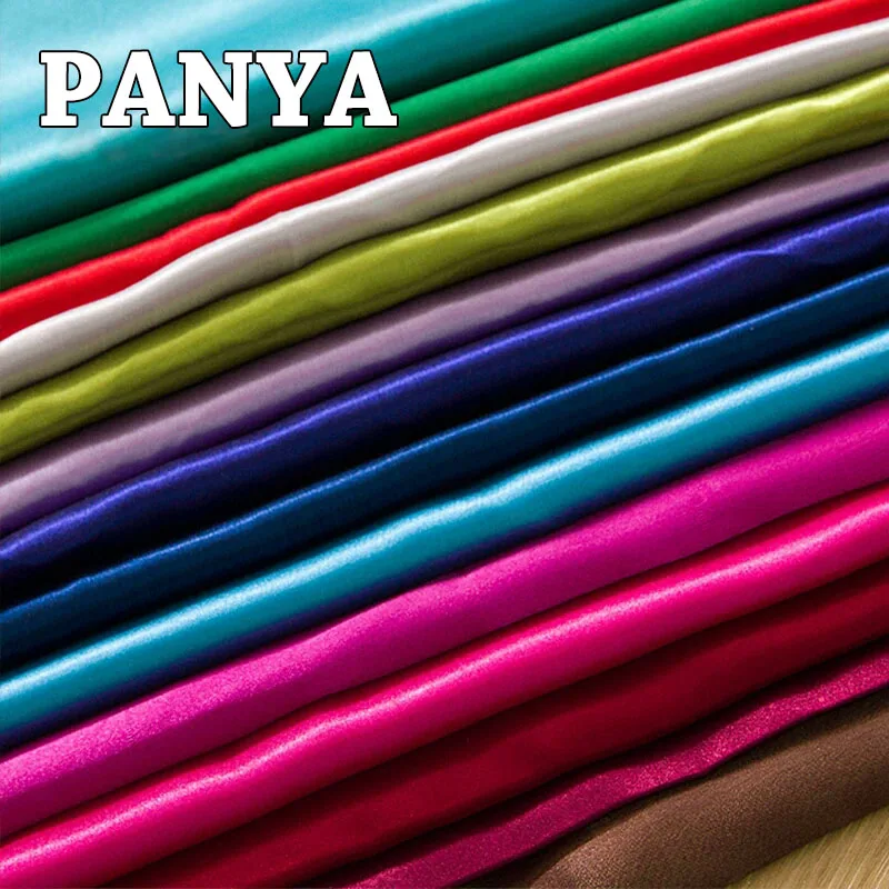 Оптовая продажа 10 м/лот шелковая атласная ткань из полиэстера для свадеб