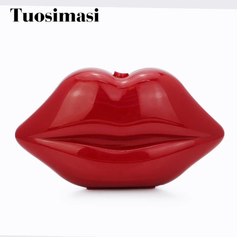 Новое поступление темно-красный цвет big mouth женские Необычные Модные элегантные