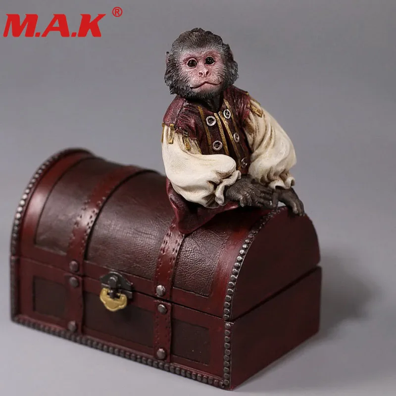 Масштаб 1:6 пират 2 обезьяны бочка для вина коробка сокровищ набор дома Игрушечная