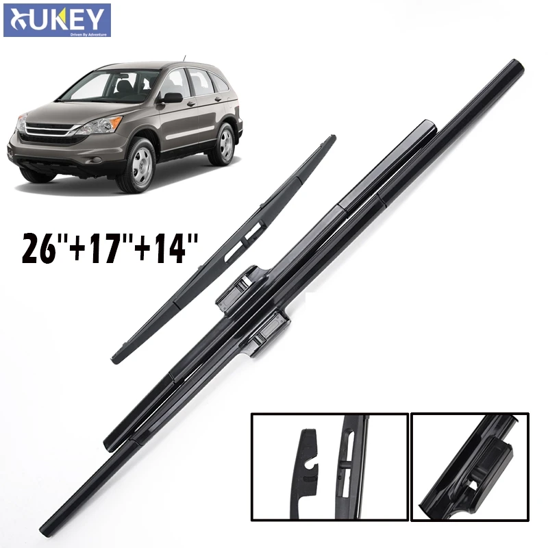 Щетки стеклоочистителя Xukey для лобового стекла 26 дюймов 17 14 Honda CRV CR V 2007 2008 2009 2010 2011